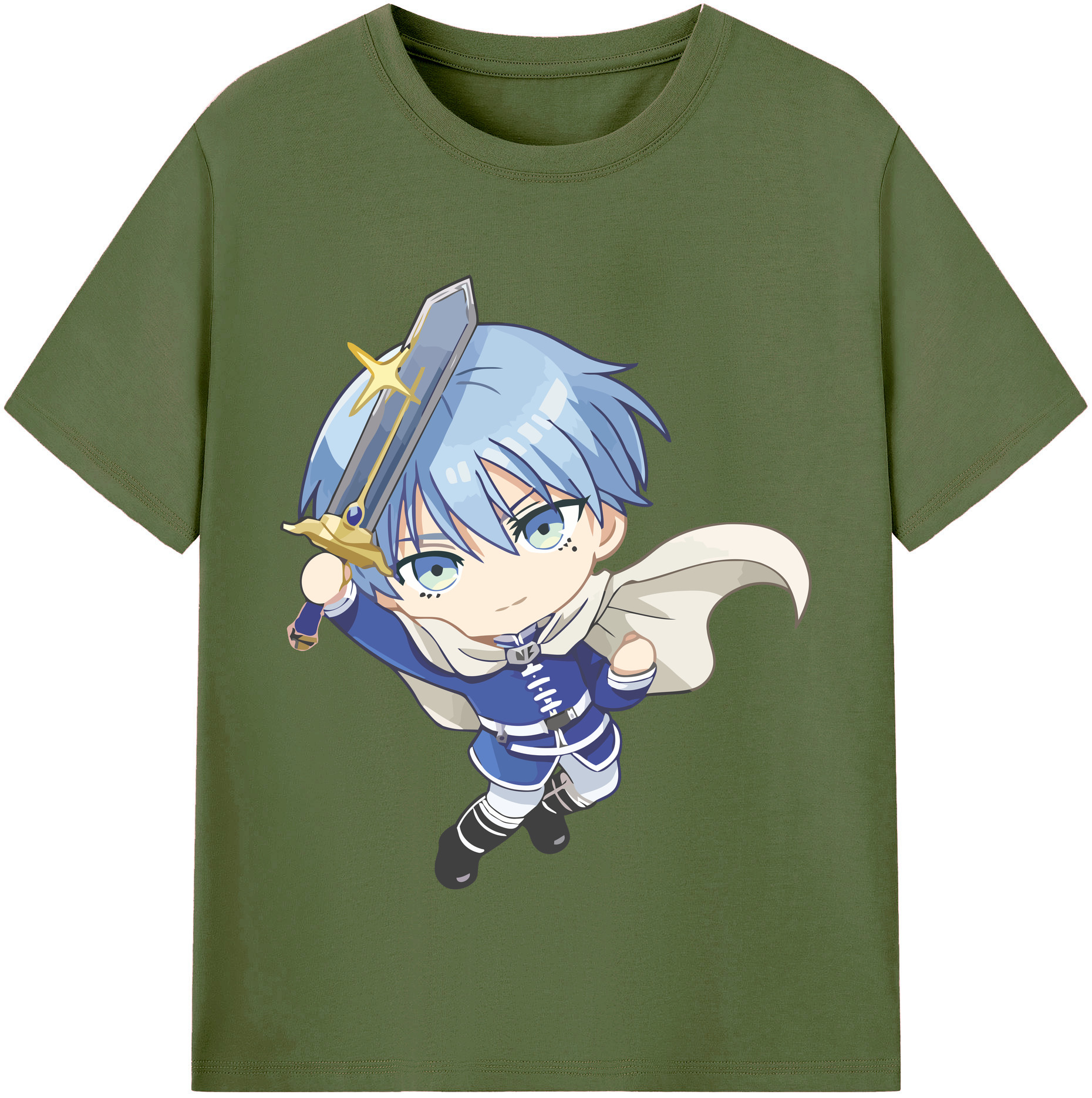 （画像用） 葬送のフリーレン Frieren 綿100％半袖Tシャツ（フロントプリント）